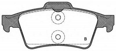 OPEN PARTS bpa084200 -  Комплект тормозных колодок, дисковый тормоз